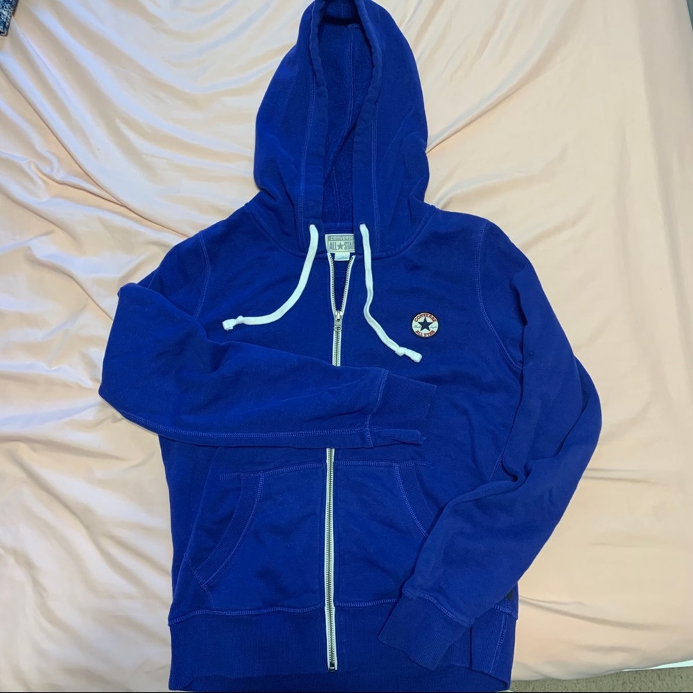 Converse Kids Blue Zipup Hoodie